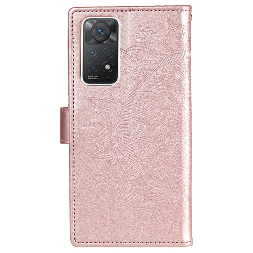  Xiaomi Redmi Note 11 Pro 5G Fodral Mandala Läder Roséguld