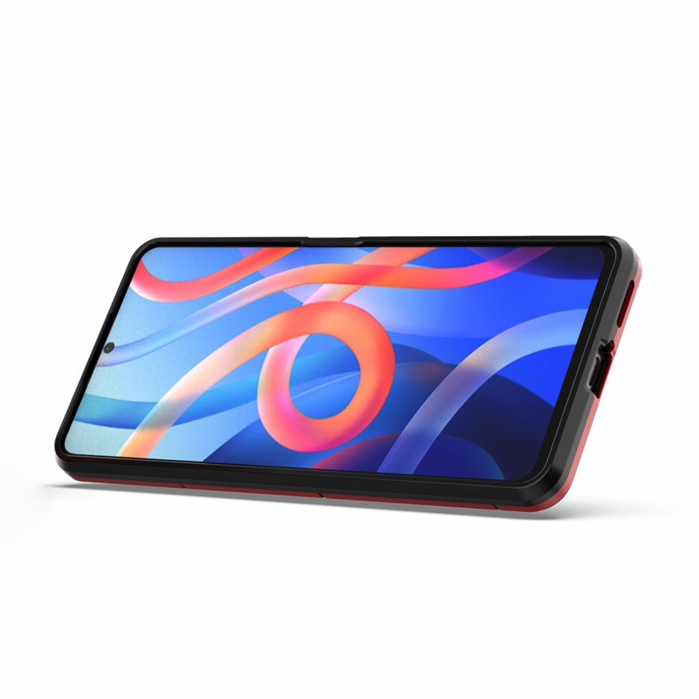  Xiaomi Redmi Note 11 Pro 5G Skal Armor Hybrid Ring Röd