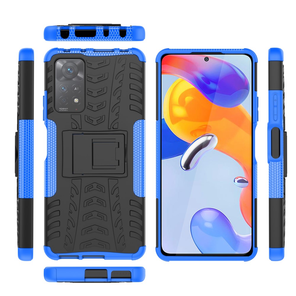  Xiaomi Redmi Note 11 Pro 5G Skal Stöttåligt med Stöd Blå