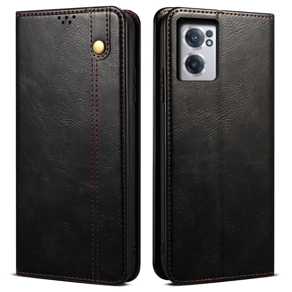  OnePlus Nord CE 2 5G Fodral Flip Crazy Horse Svart