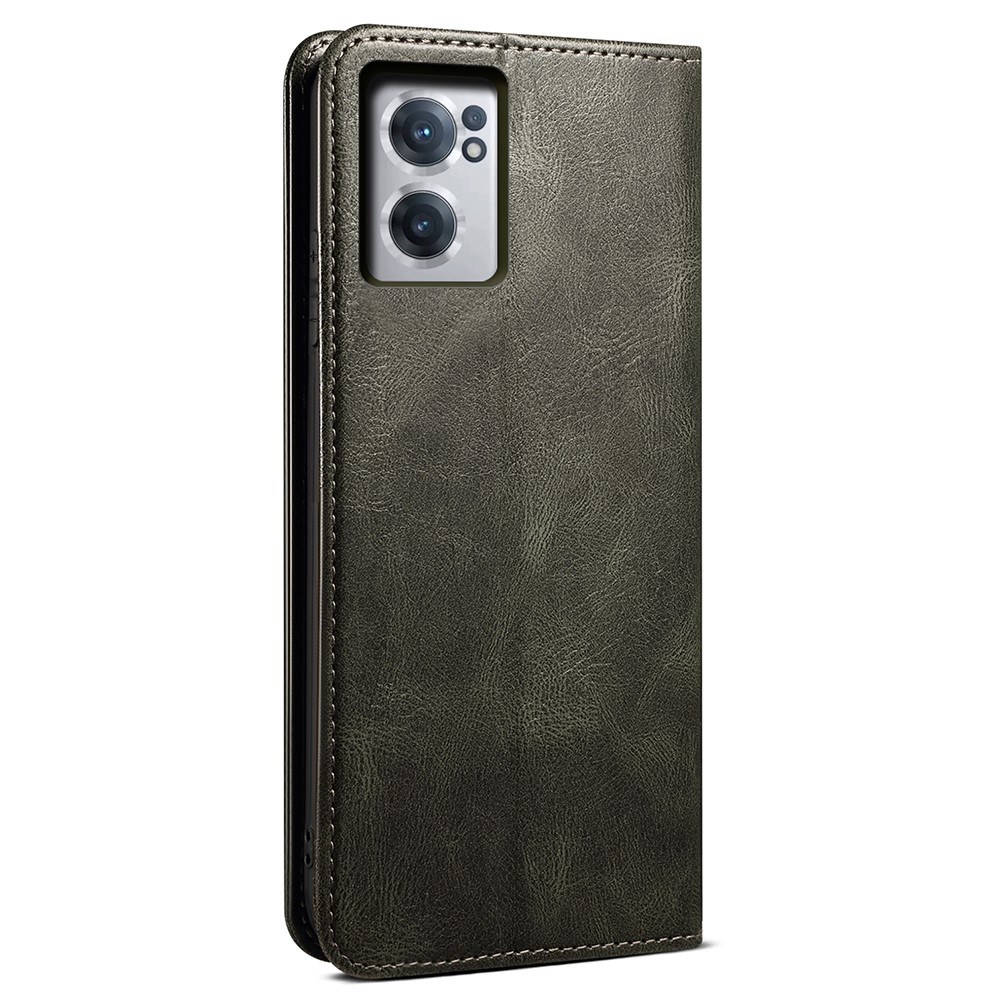  OnePlus Nord CE 2 5G Fodral Flip Crazy Horse Grön