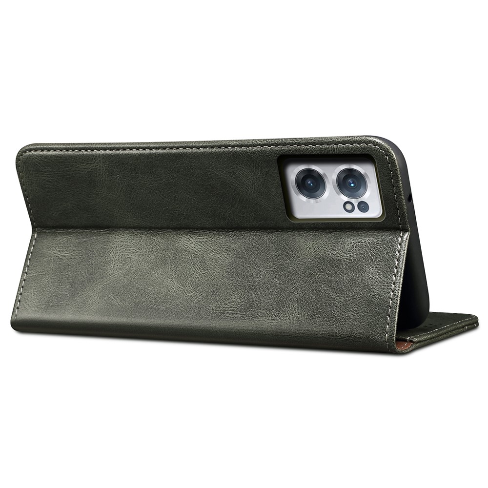  OnePlus Nord CE 2 5G Fodral Flip Crazy Horse Grön