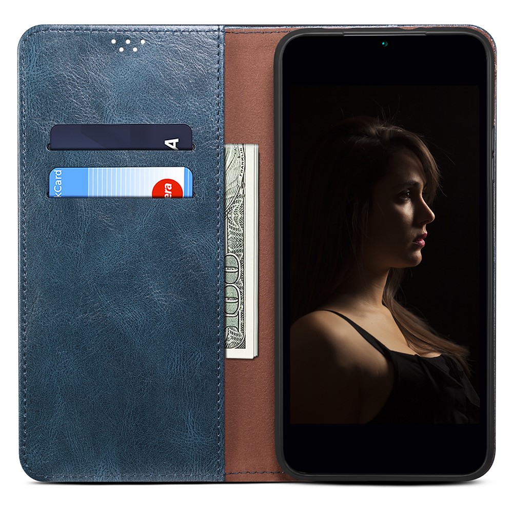  OnePlus Nord CE 2 5G Fodral Flip Crazy Horse Blå