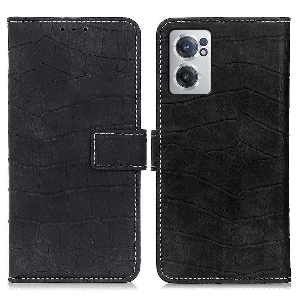  OnePlus Nord CE 2 5G Fodral Krokodil Textur Svart