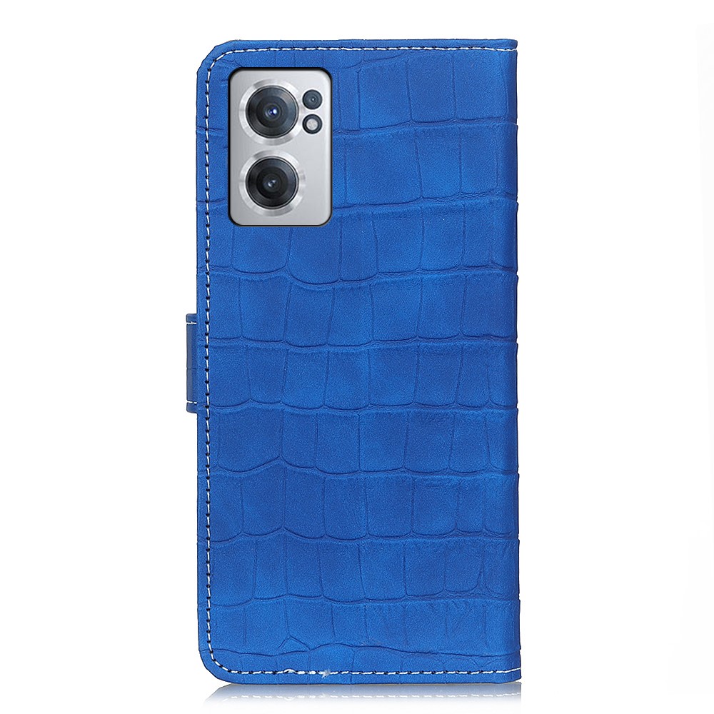  OnePlus Nord CE 2 5G Fodral Krokodil Textur Blå