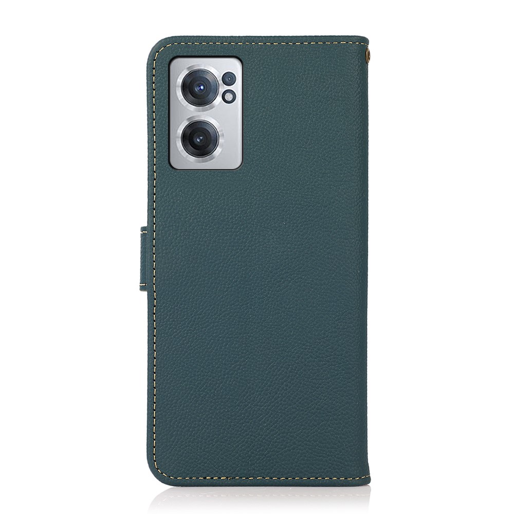 KHAZNEH KHAZNEH OnePlus Nord CE 2 5G Fodral RFID Äkta Läder Grön