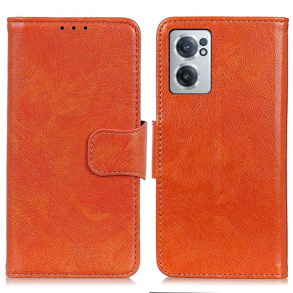  OnePlus Nord CE 2 5G Fodral Split Läder Ljus Brun