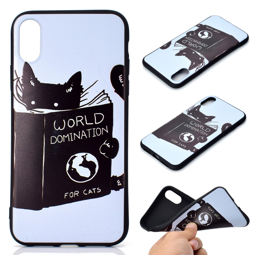  iPhone Xs Max - TPU Skal - Reading Cat