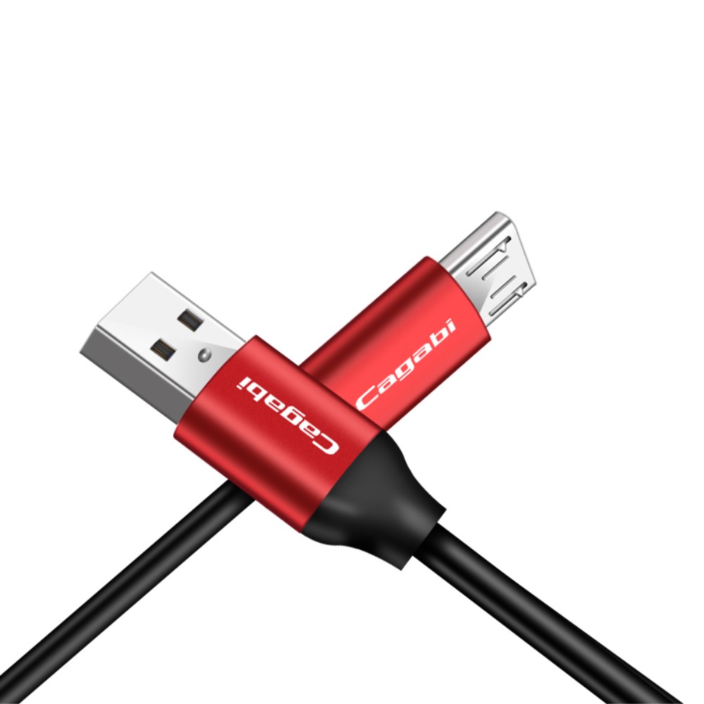 Cababi Cababi Micro USB Quick Charge 1 m - Röd