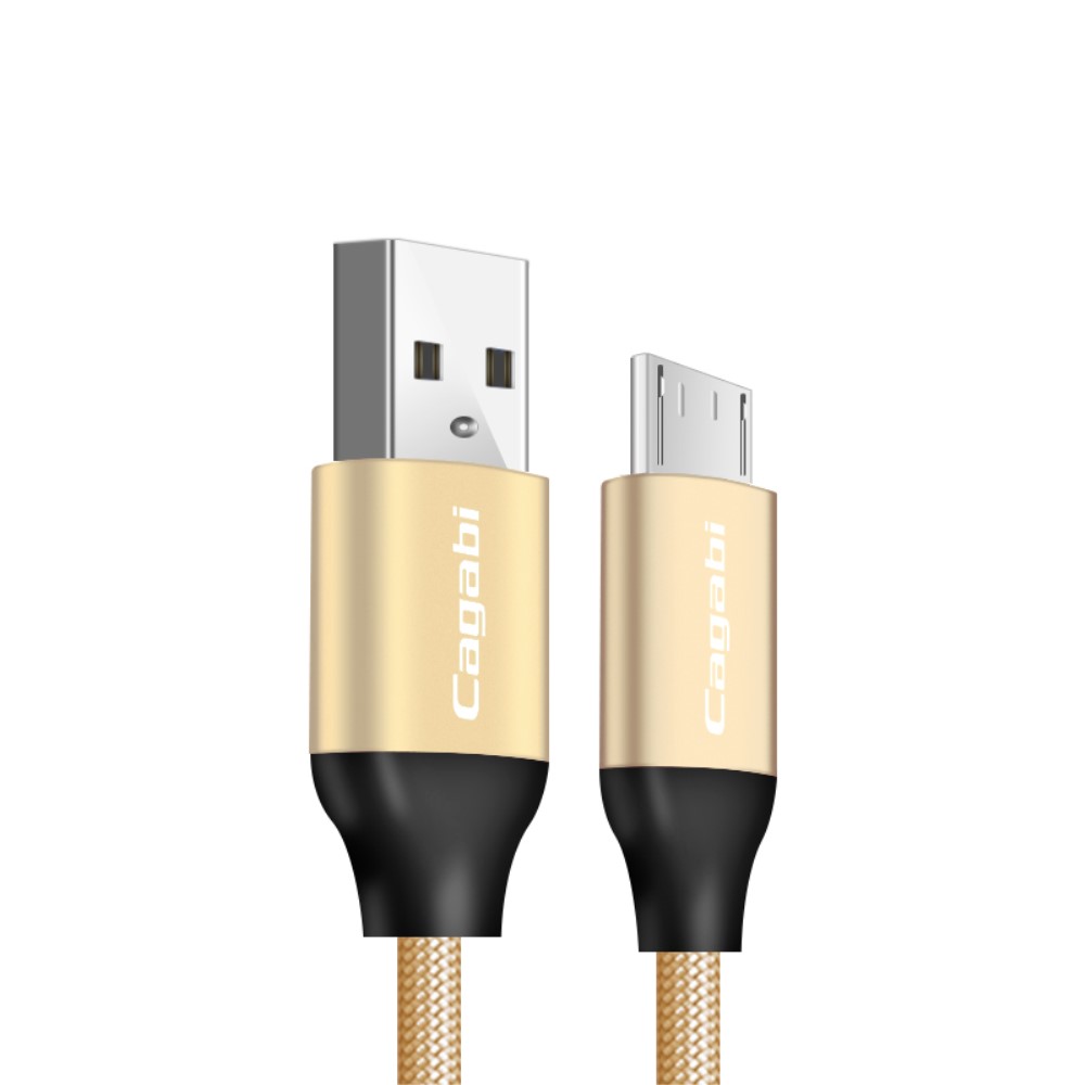 Cababi Cababi Micro USB Quick Charge 1 m - Guld