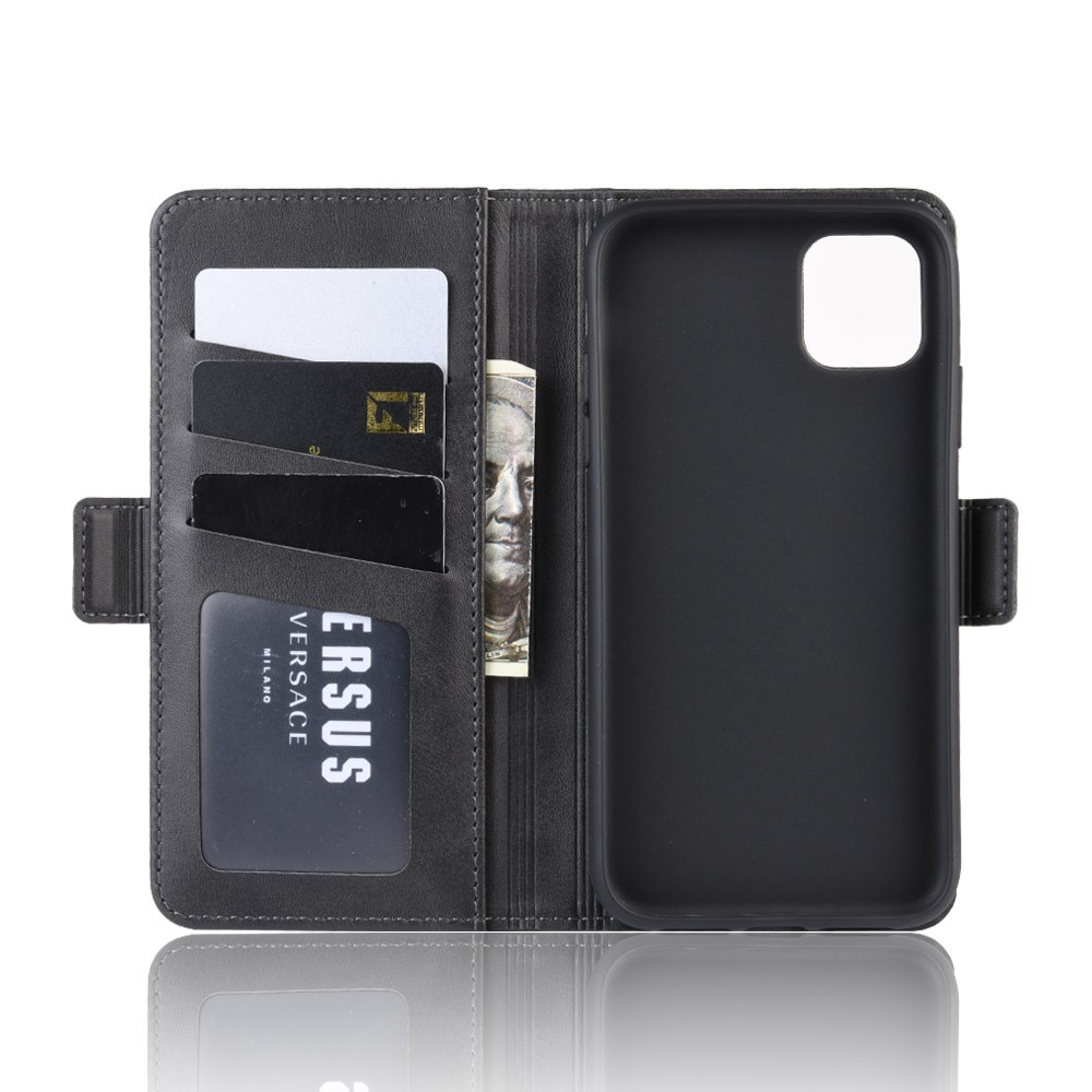  iPhone 11 - Plånboksfodral PU-Läder - Svart