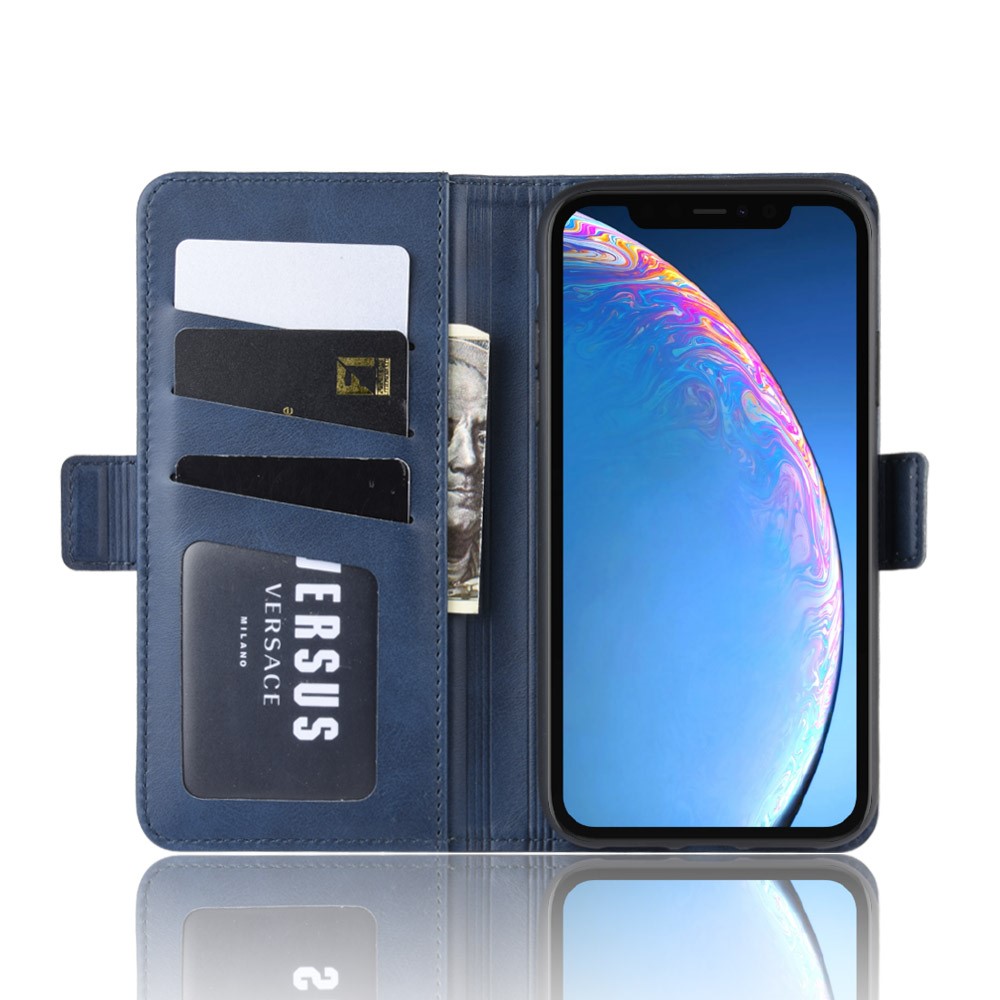  iPhone 11 - Plånboksfodral PU-Läder - Mörk Blå