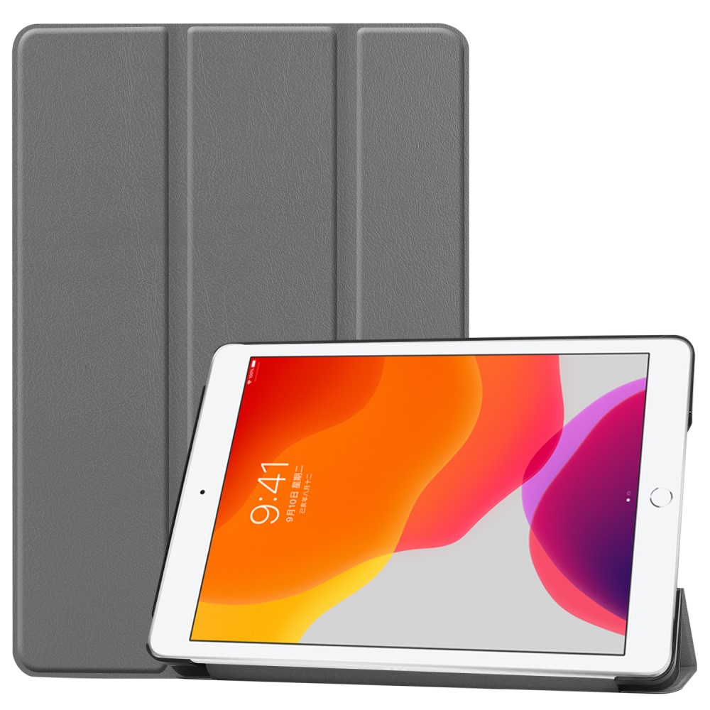  iPad 10.2 2019/2020/2021 Fodral Tri-Fold Grå
