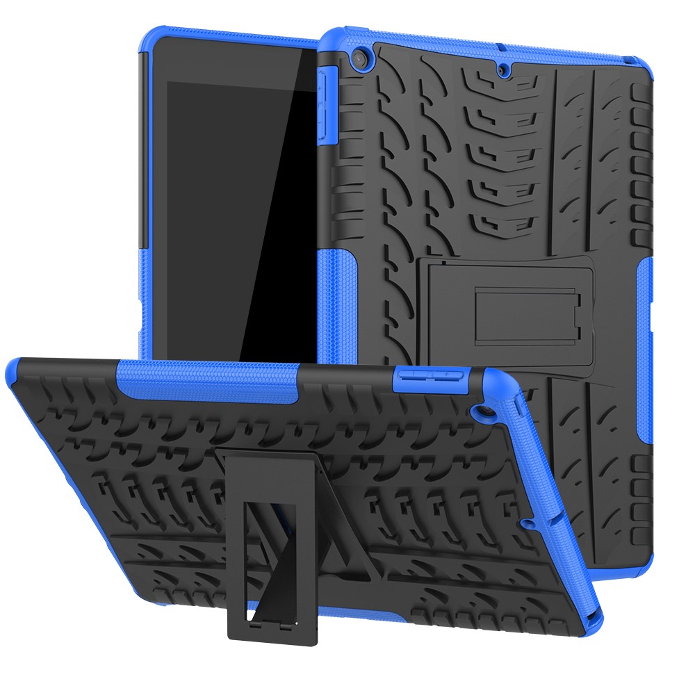  iPad 10.2 2019/2020/2021 Skal Rugged Kickstand Armor Blå