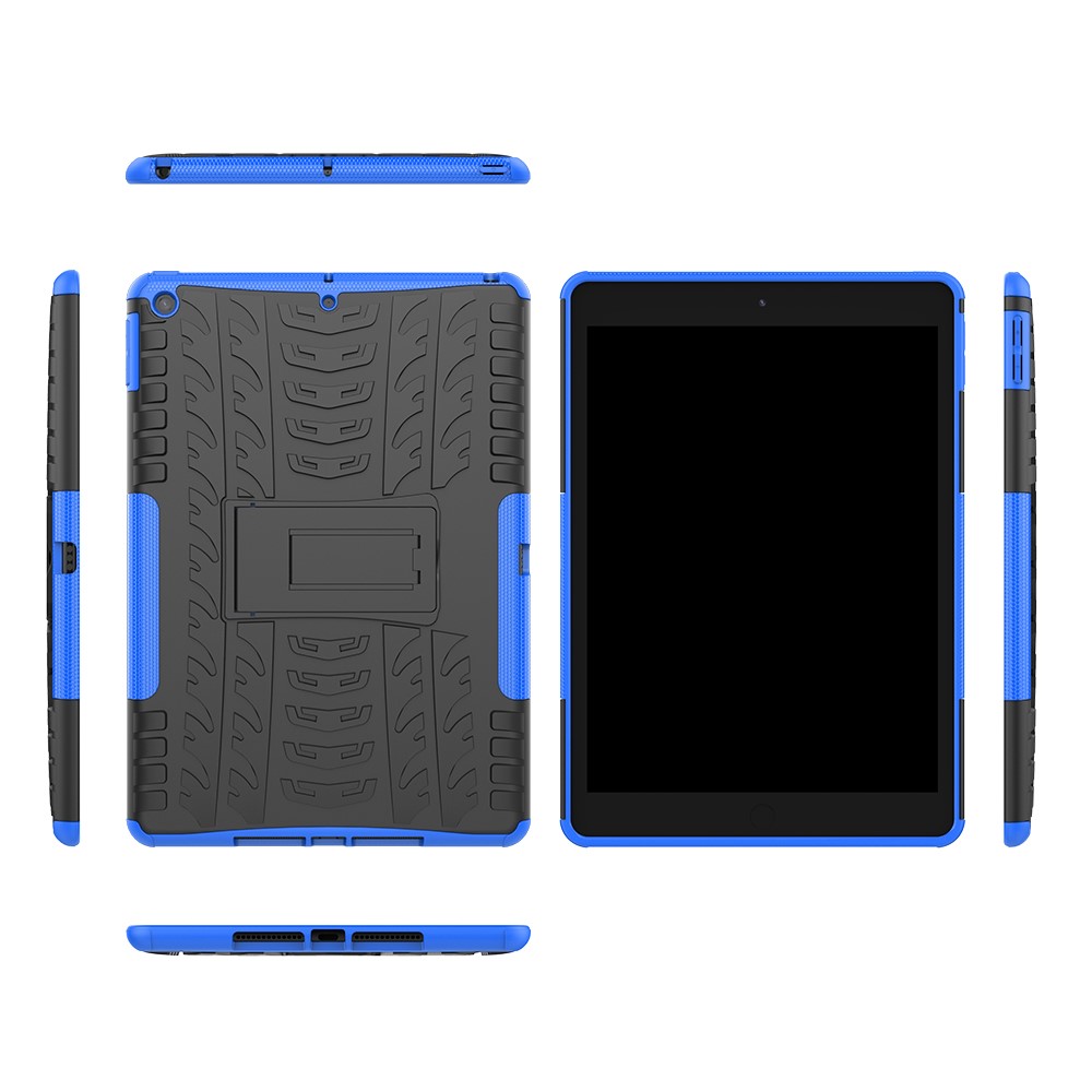  iPad 10.2 2019/2020/2021 Skal Rugged Kickstand Armor Blå