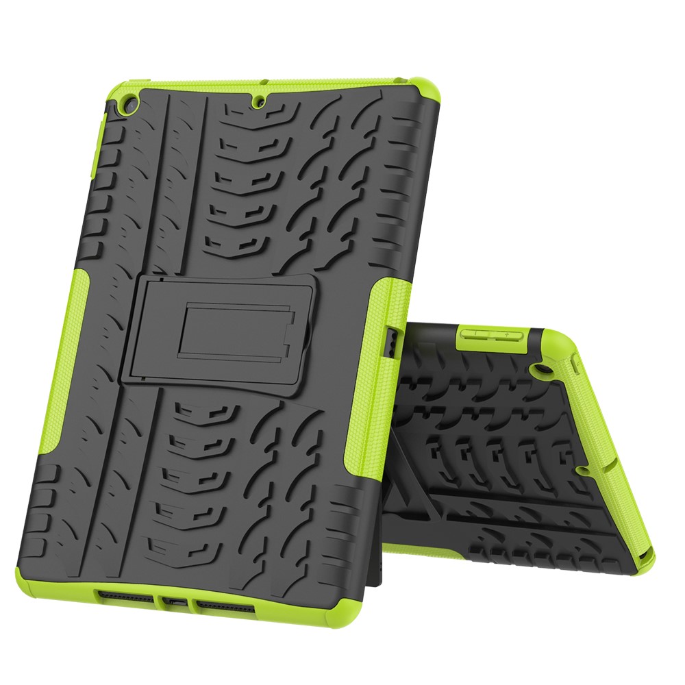  iPad 10.2 2019/2020/2021 Skal Rugged Kickstand Armor Grön