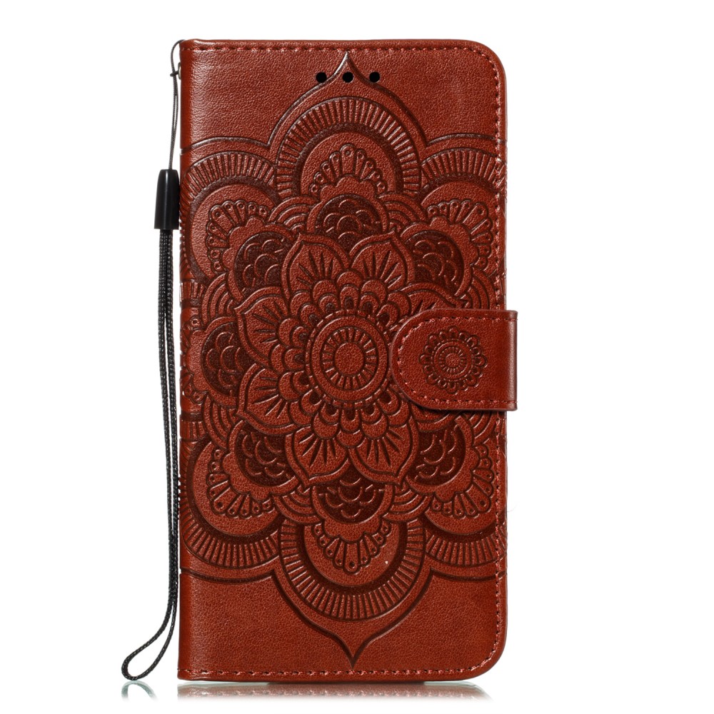  iPhone 11 Plånboksfodral Mandala - Brun