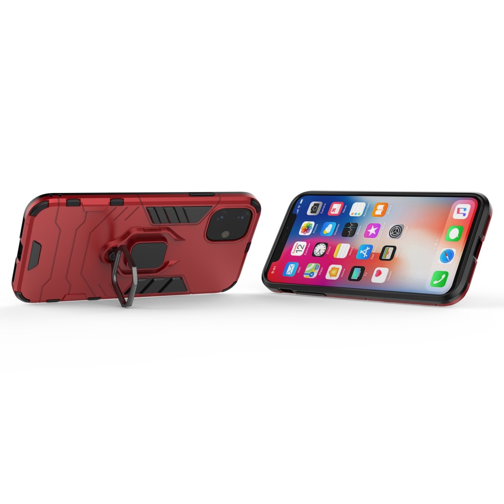  iPhone 11 - Armour Ring Skal - Funkar med magnethållare - Röd