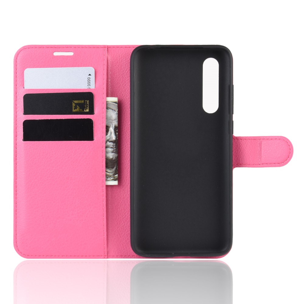  Xiaomi Mi A3 - Litchi Plånboksfodral - Rosa