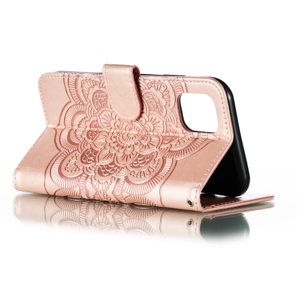  iPhone 11 - Sun Mandala Plånboksfodral - Roséguld