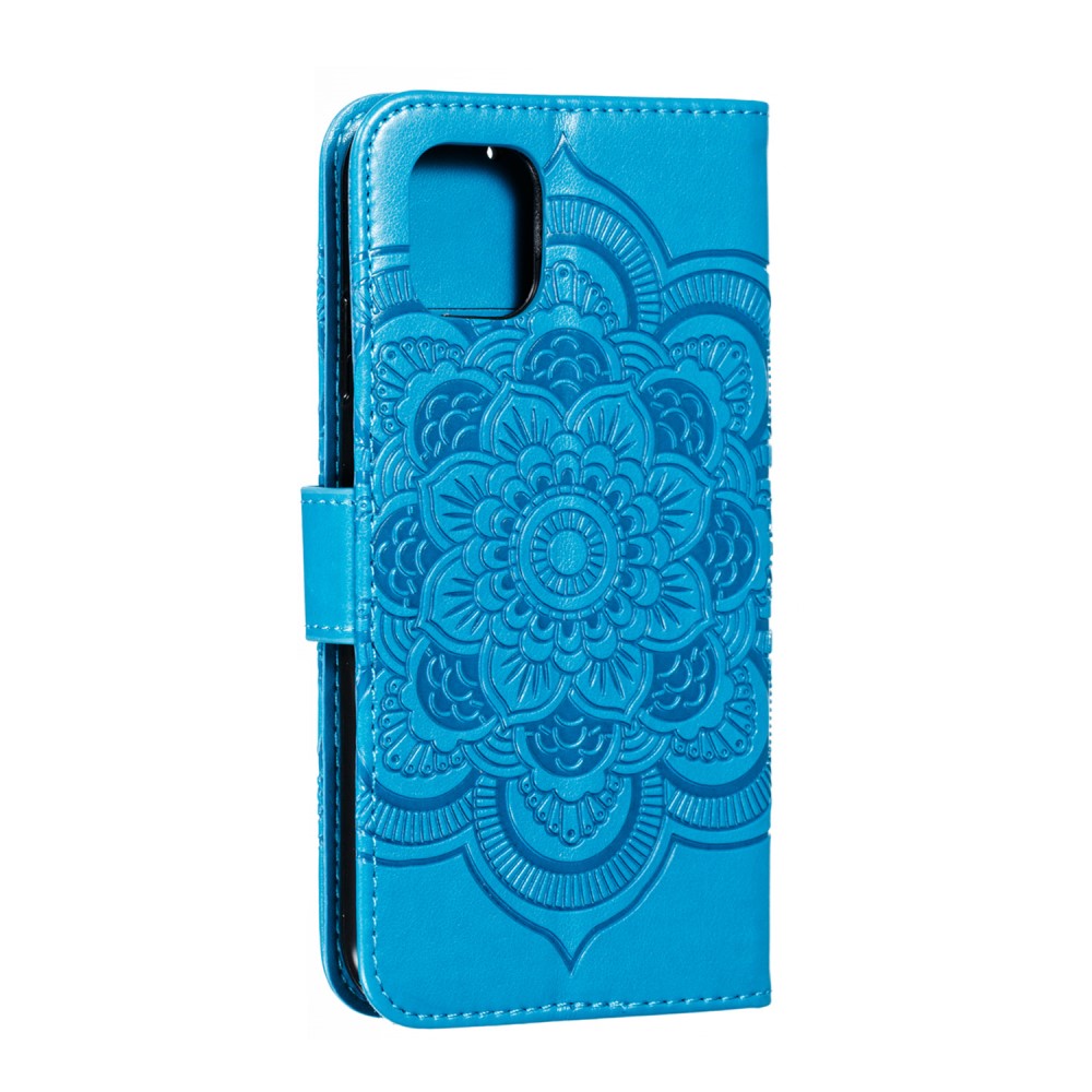  iPhone 11 - Sun Mandala Plånboksfodral - Blå