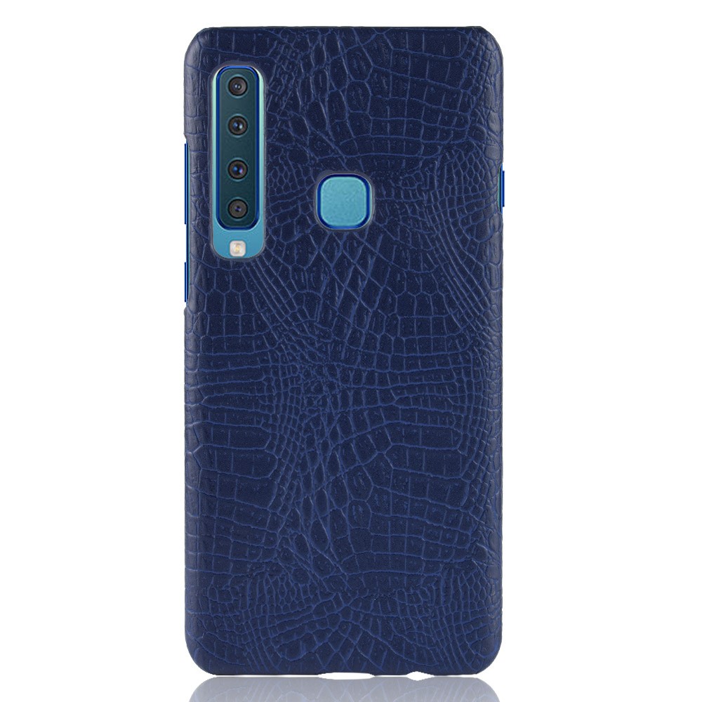  Samsung Galaxy A9 (2018) - Krokodil Mönster Skal - Mörk Blå