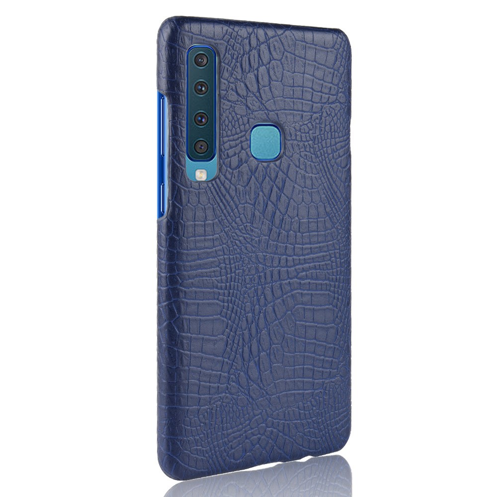  Samsung Galaxy A9 (2018) - Krokodil Mönster Skal - Mörk Blå