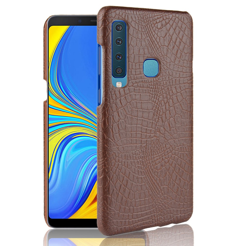  Samsung Galaxy A9 (2018) - Krokodil Mönster Skal - Brun