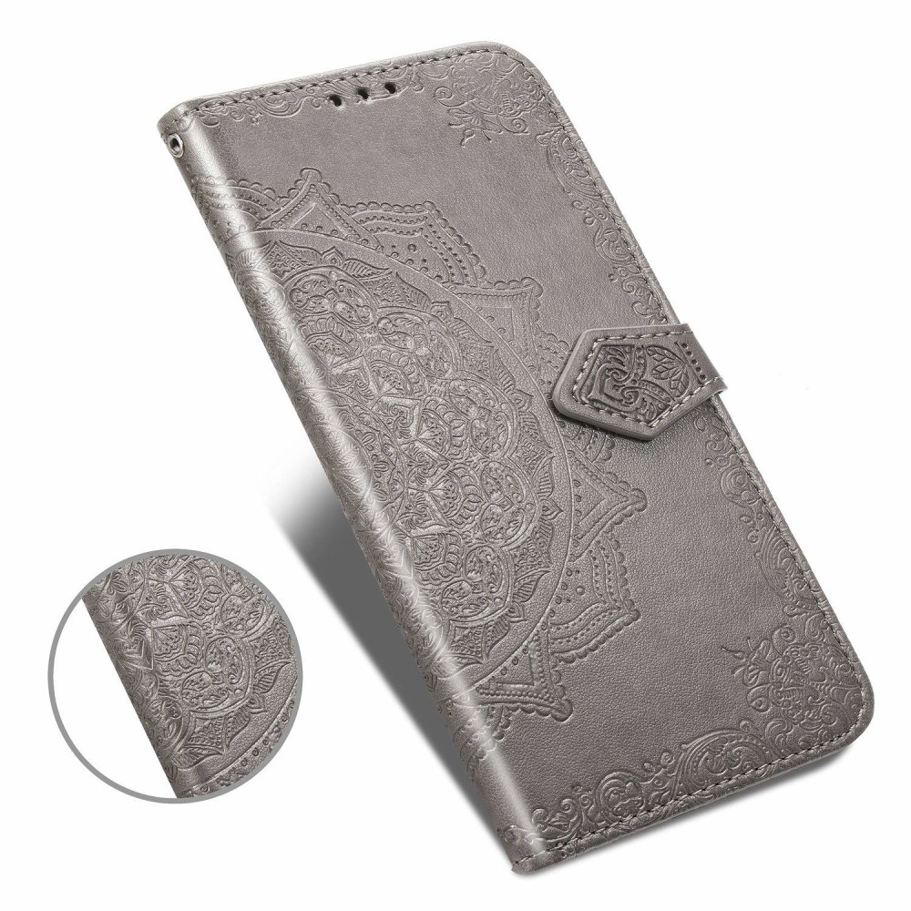  Samsung Galaxy A51 - Mandala Plånboksfodral - Grå