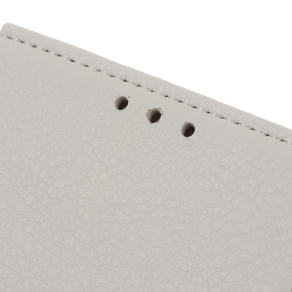  Samsung Galaxy Note 10 Lite - Litchi Plånboksfodral - Vit