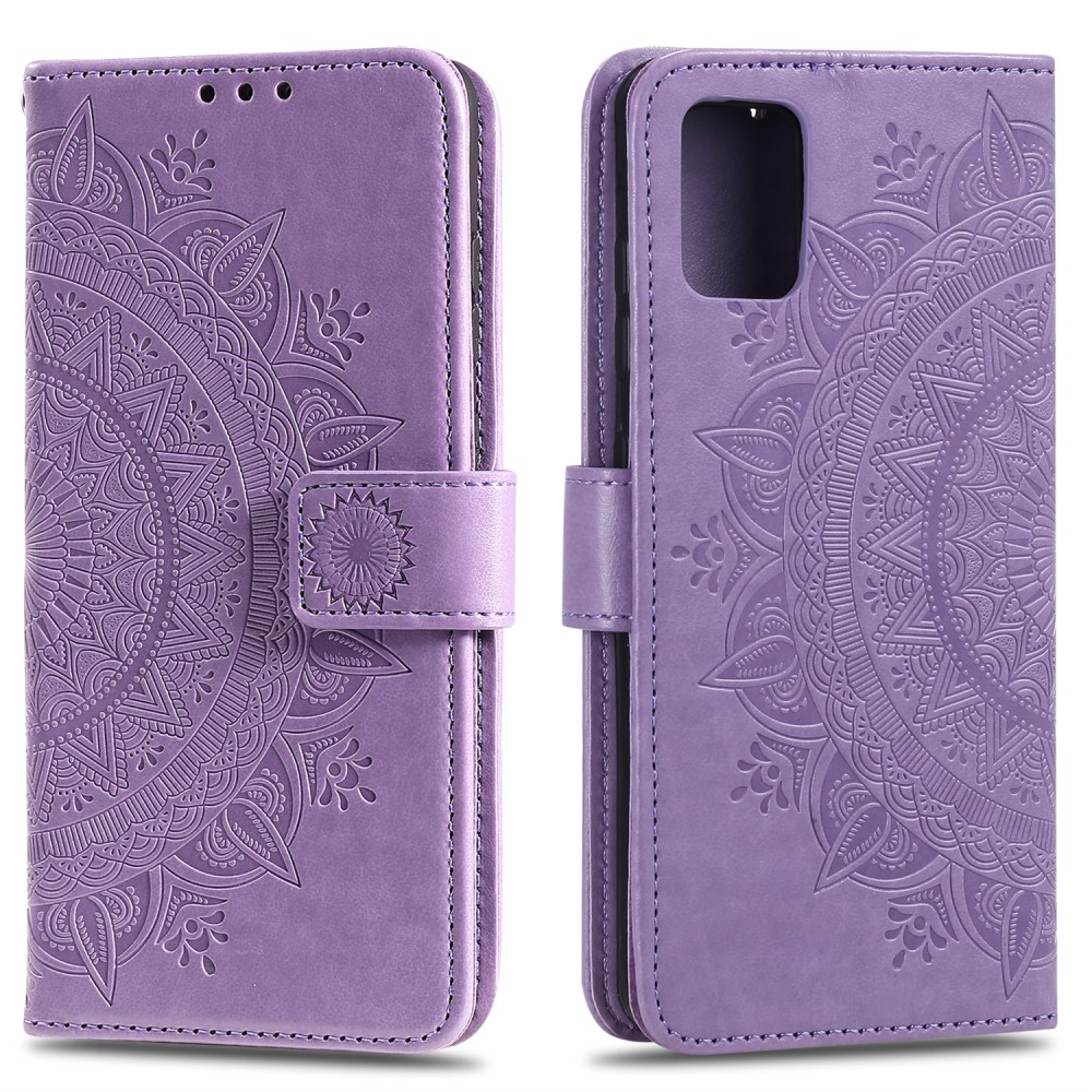  Samsung Galaxy A51 - Mandala Plånboksfodral - Lila