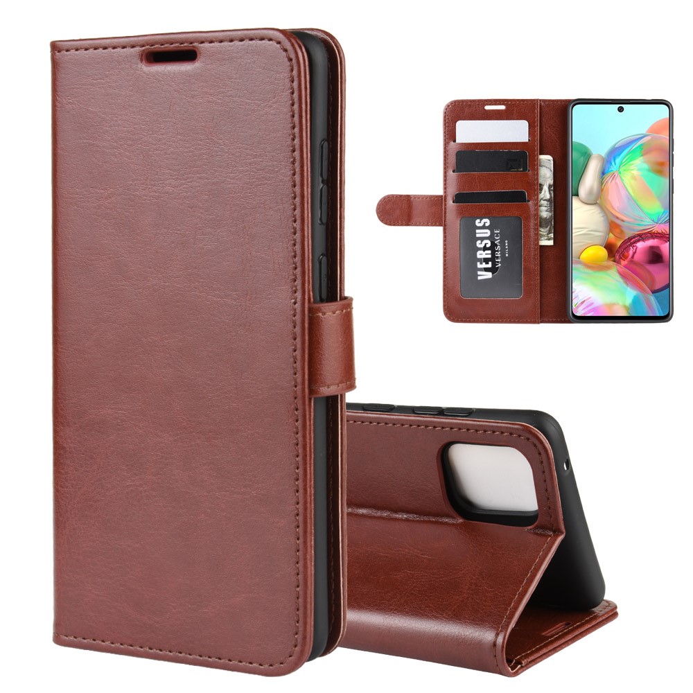  Samsung Galaxy Note 10 Lite - Crazy Horse Plånboksfodral - Brun