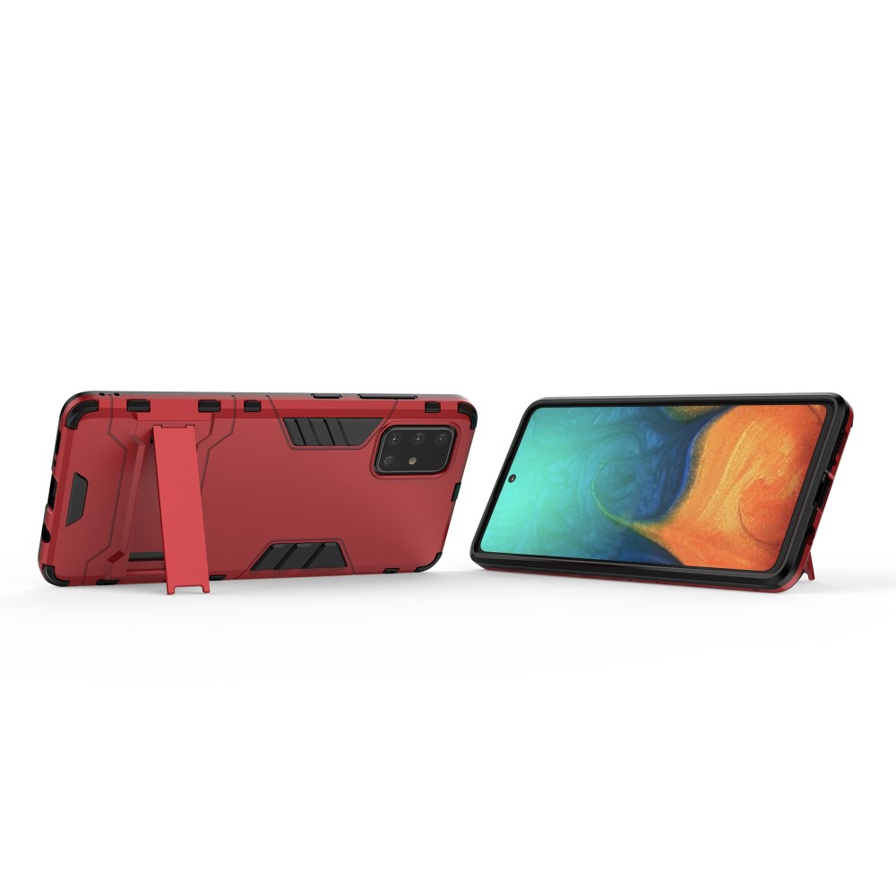 Samsung Galaxy A71 - Armour skal med ställ - Röd
