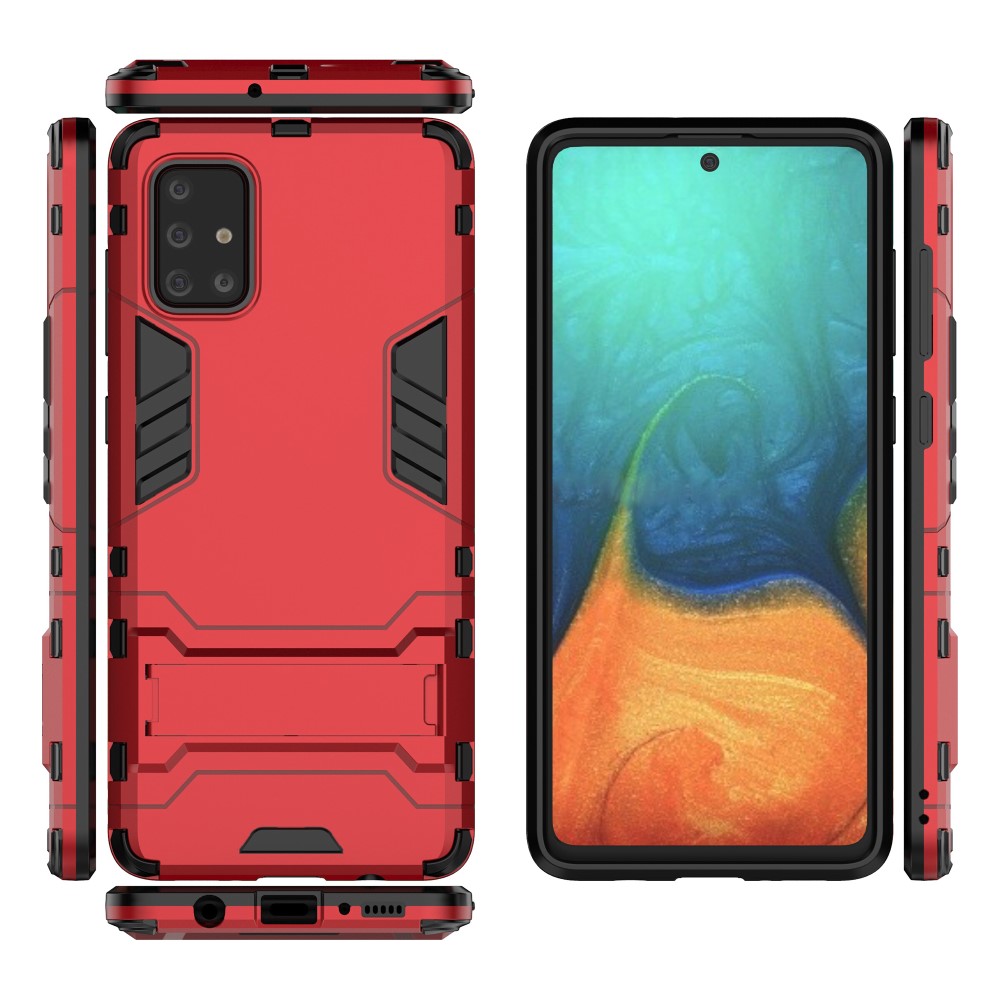  Samsung Galaxy A71 - Armour skal med ställ - Röd