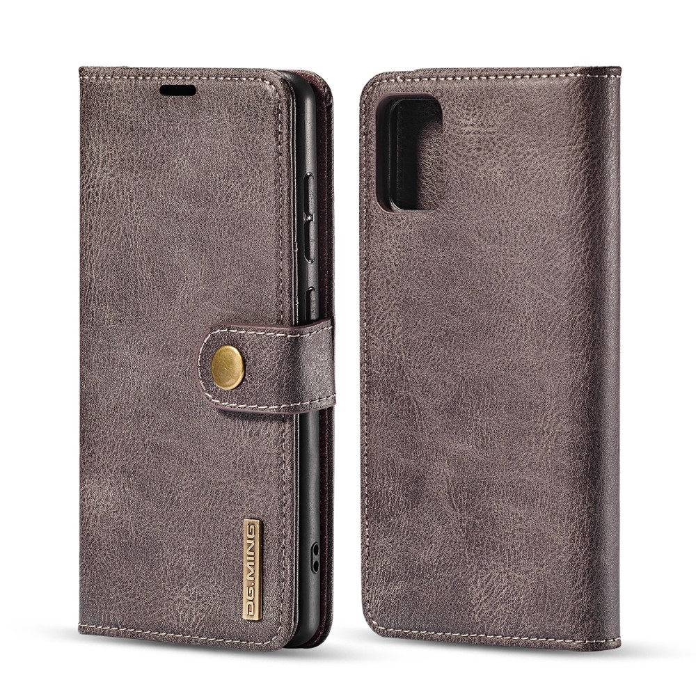 DG.MING Samsung Galaxy A71 - DG.MING Plånboksfodral/Magnet Skal - Grå