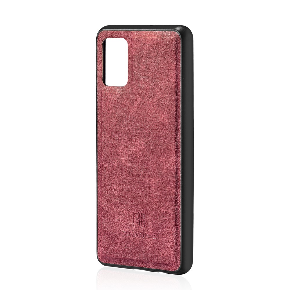 DG.MING Samsung Galaxy A51 - DG.MING Plånboksfodral/Magnet Skal - Vinröd