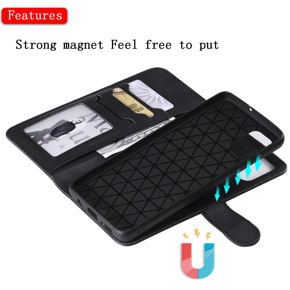  Samsung Galaxy A51 - 2in1 Magnet Skal / Plånboksfodral - Svart