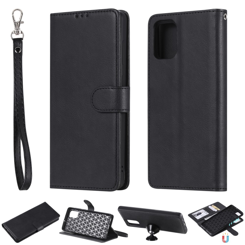  Samsung Galaxy A71 - 2in1 Magnet Skal / Plånboksfodral - Svart