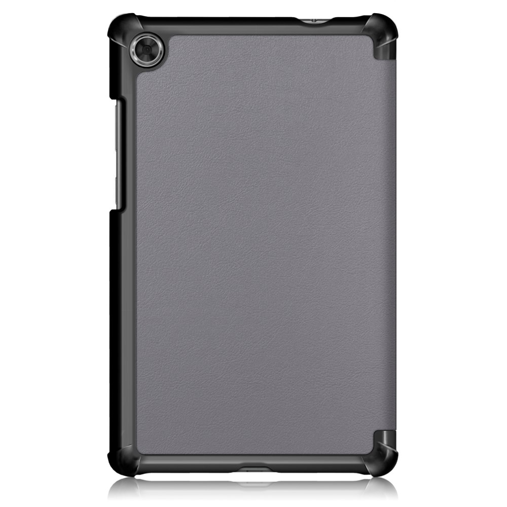  Lenovo Tab M8 2nd Gen (HD) Litchi Tri-Fold Fodral Grå