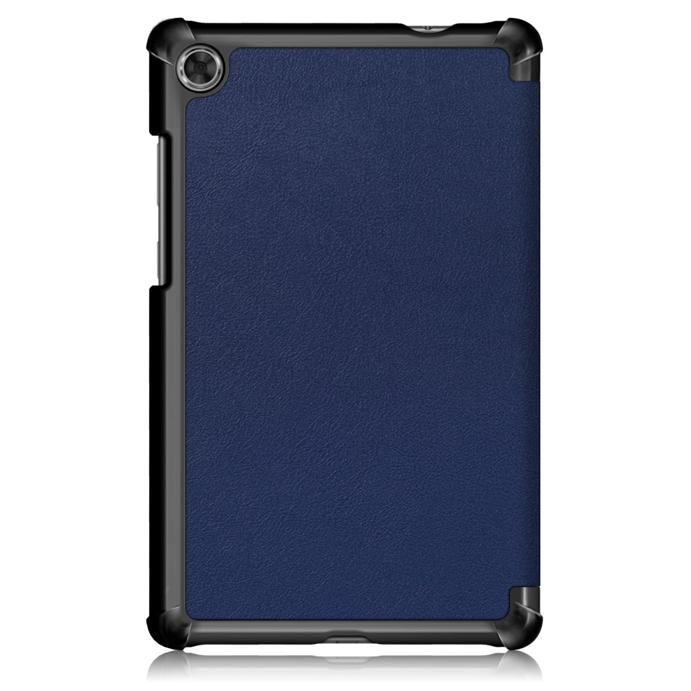  Lenovo Tab M8 2nd Gen (HD) Litchi Tri-Fold Fodral Mörk Blå