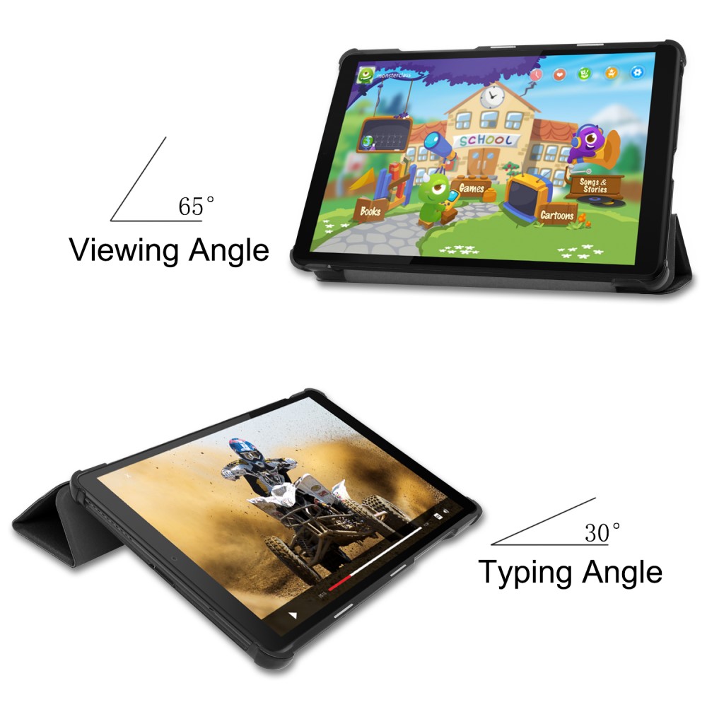  Lenovo Tab M8 2nd Gen (HD) Slimfit Tri-Fold Fodral Svart