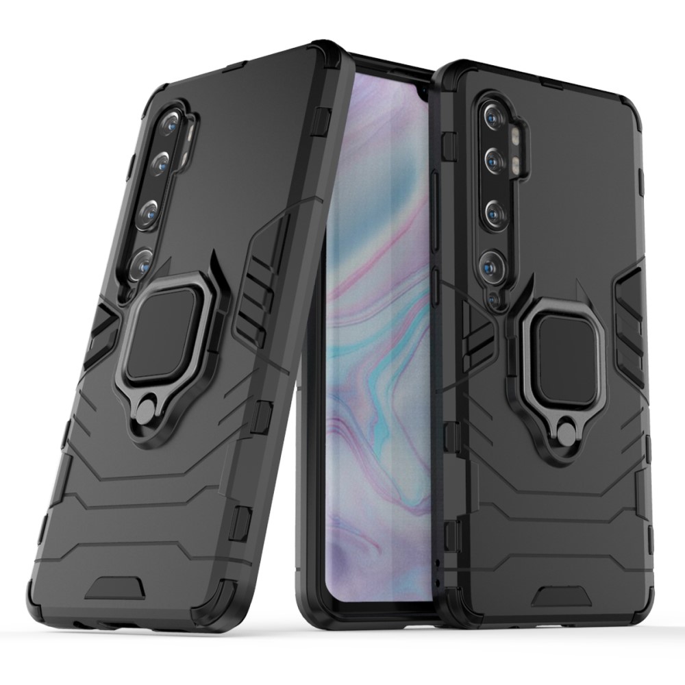  Xiaomi Mi Note 10/10 Pro - Hybrid Ring Skal - Svart