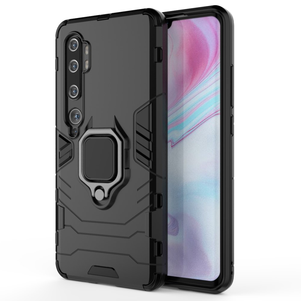 Xiaomi Mi Note 10/10 Pro - Hybrid Ring Skal - Svart