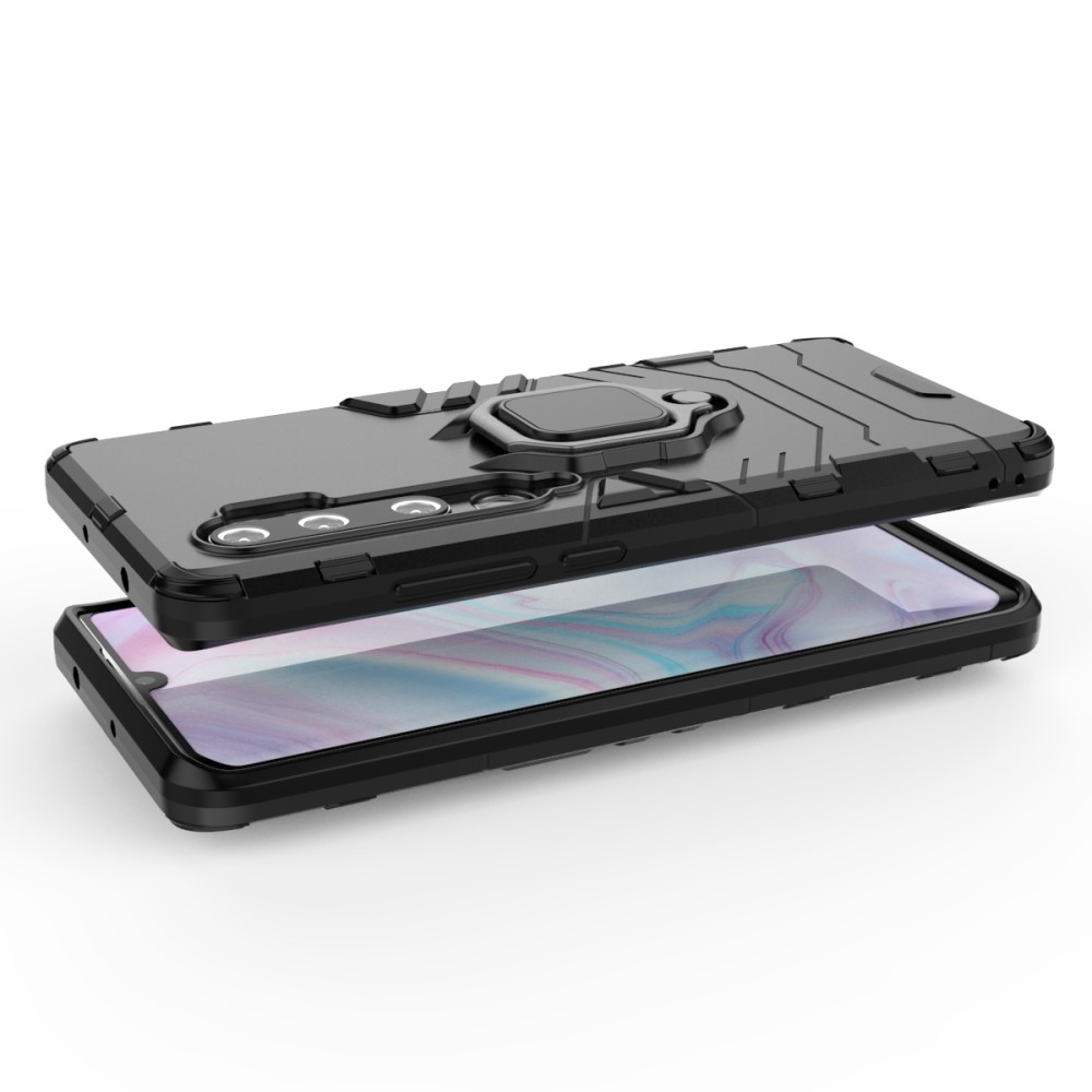  Xiaomi Mi Note 10/10 Pro - Hybrid Ring Skal - Svart