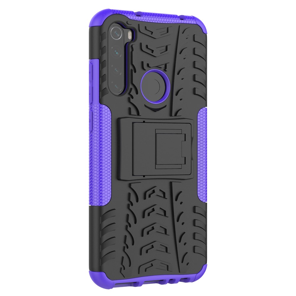  Xiaomi Redmi Note 8T - Ultimata Stöttåliga Skalet med Stöd - Lila