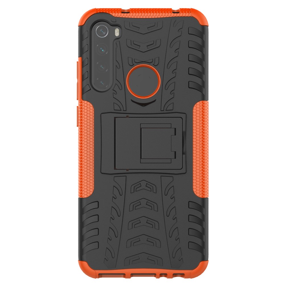  Xiaomi Redmi Note 8T - Ultimata Stöttåliga Skalet med Stöd - Orange