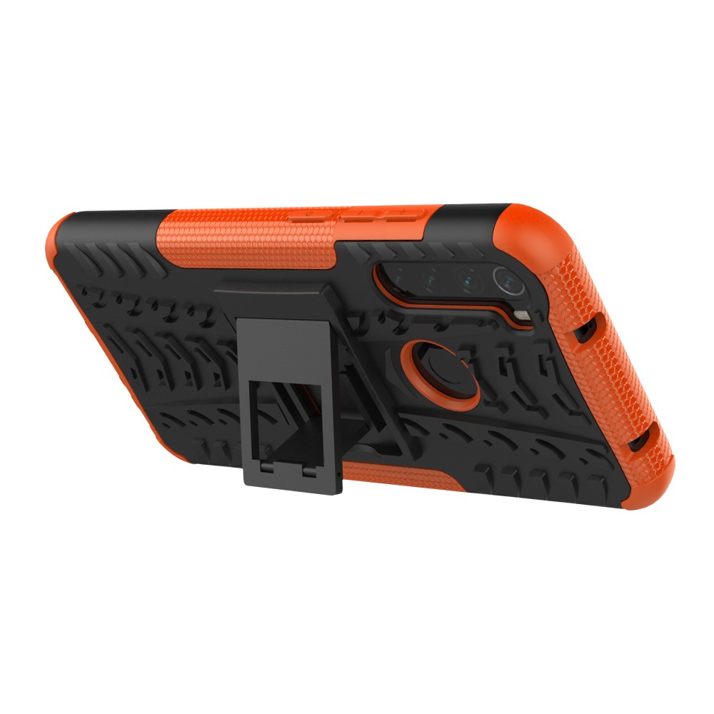  Xiaomi Redmi Note 8T - Ultimata Stöttåliga Skalet med Stöd - Orange