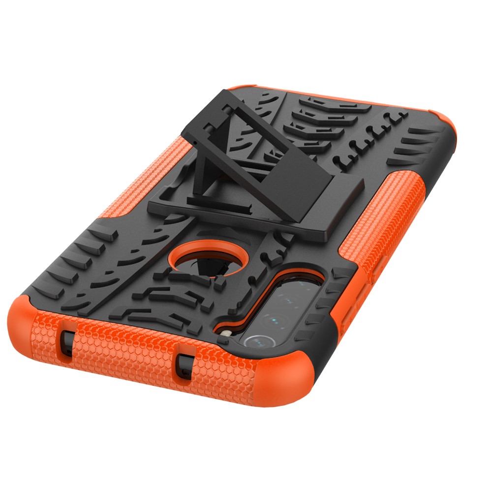  Xiaomi Redmi Note 8T - Ultimata Stöttåliga Skalet med Stöd - Orange