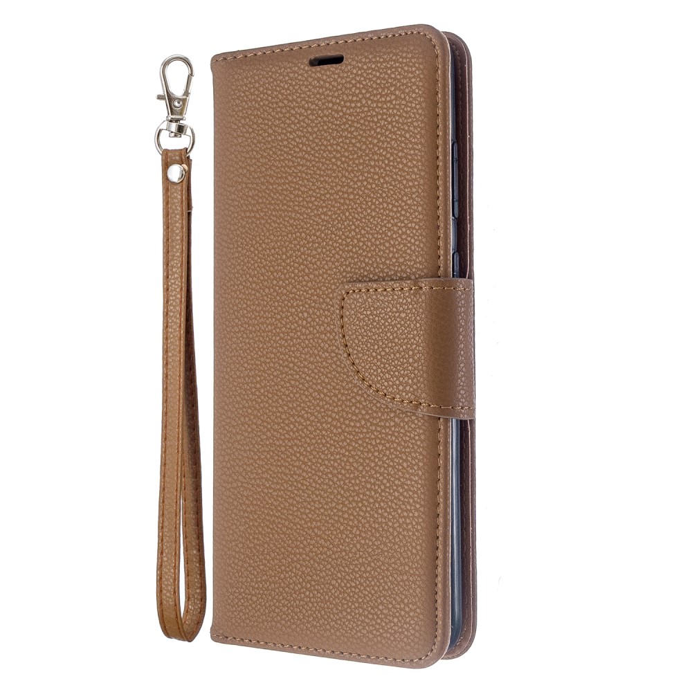  Samsung Galaxy S20 Plus - Litchi Plånboksfodral - Brun