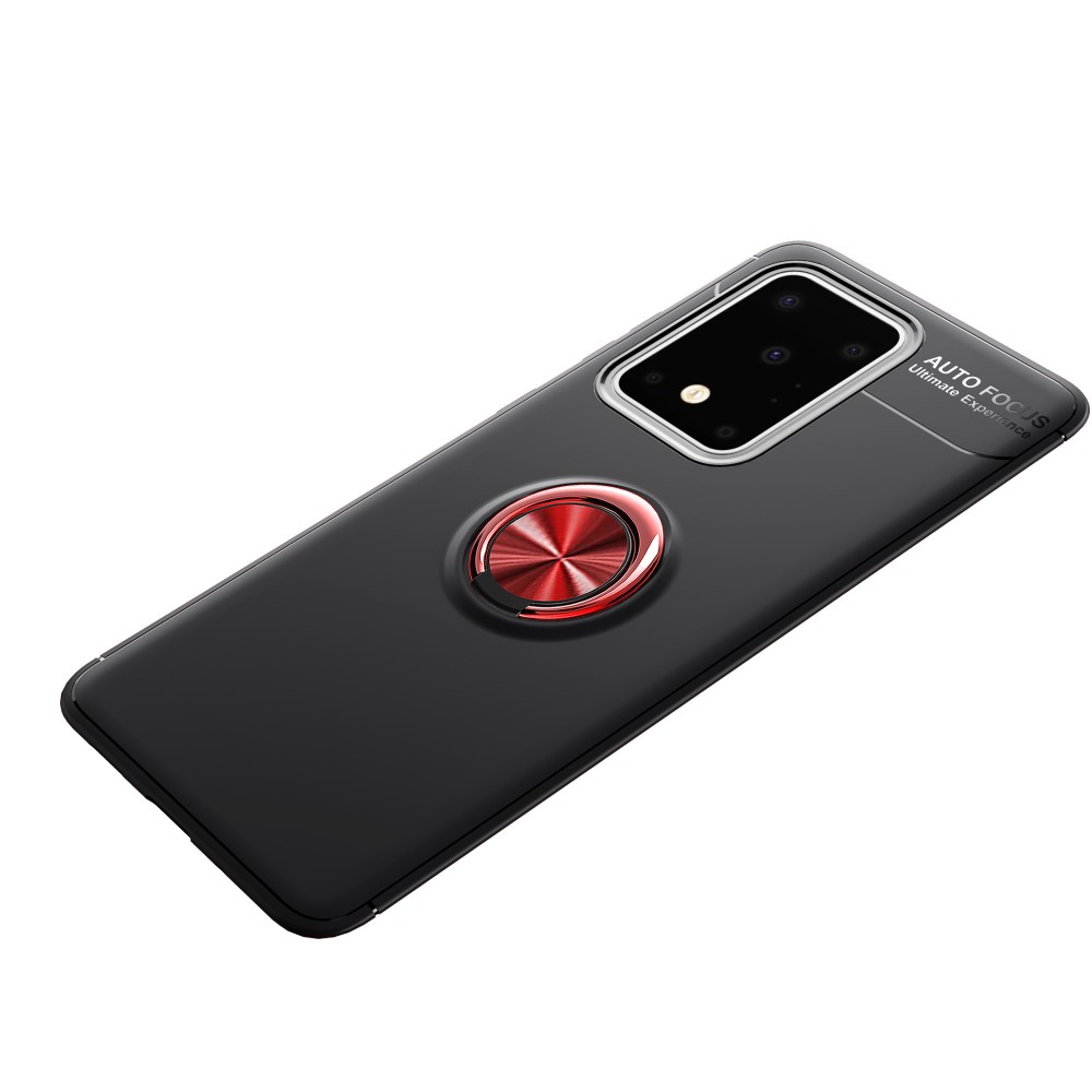  Samsung Galaxy S20 Ultra - Ring Skal - Svart/Röd